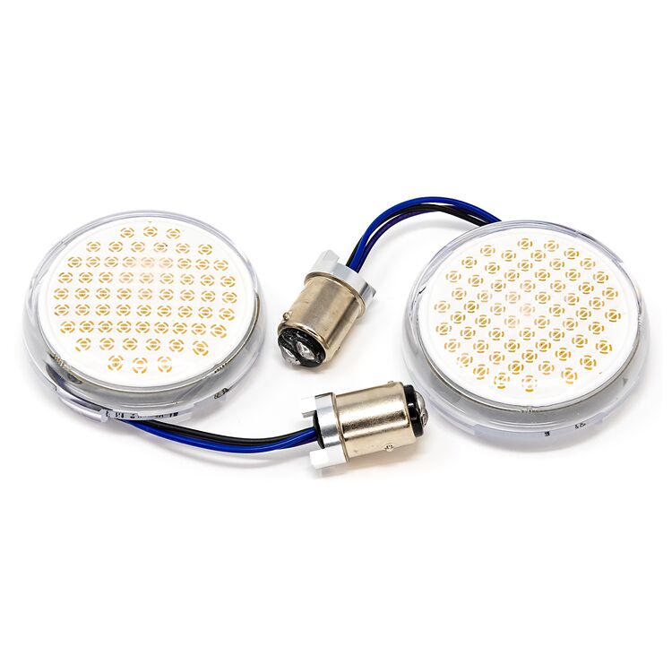 Letric Lighting Co. Deluxe Bullet Style LED Switchbacks Turn Signal Inserts For Harley 2016-2022