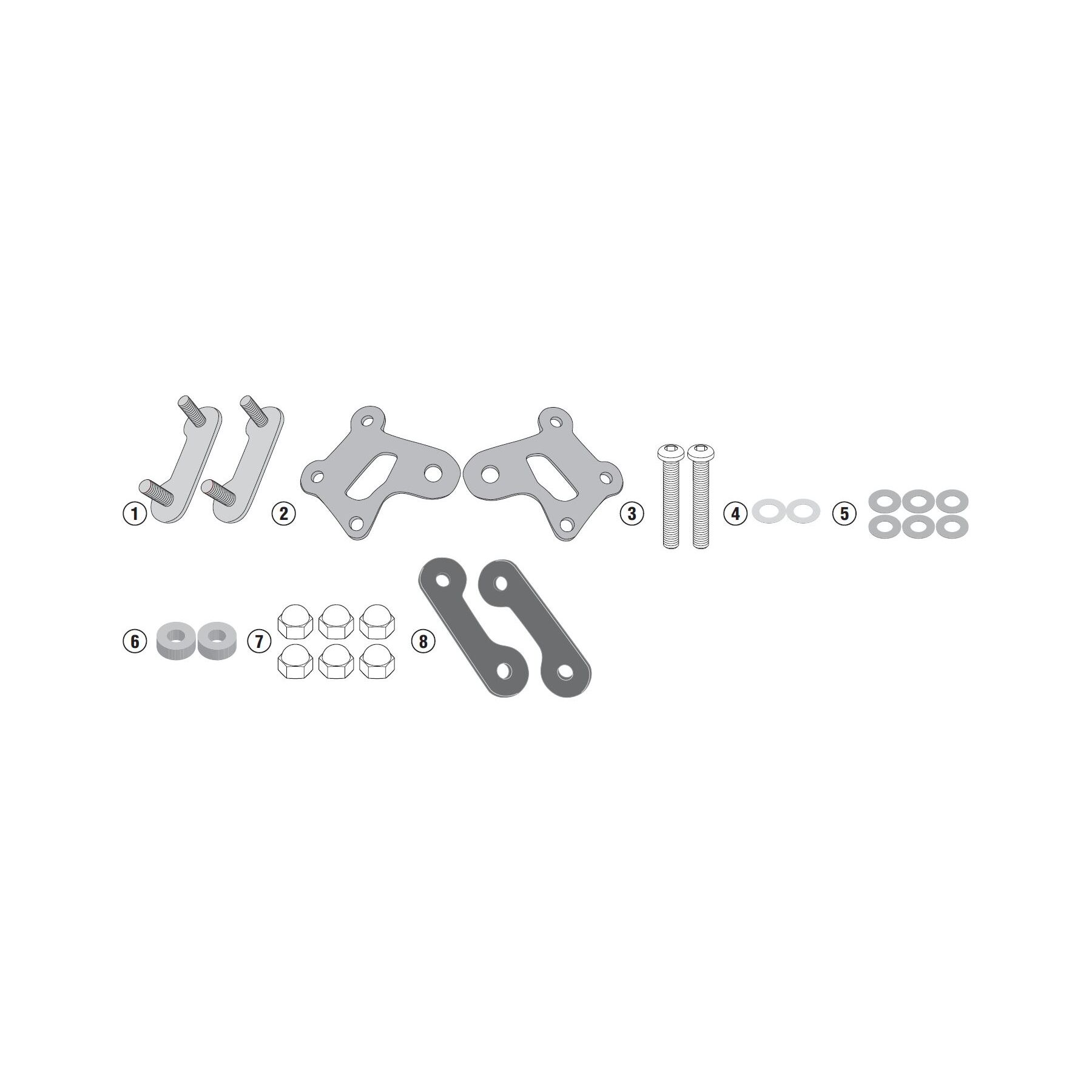 Givi A4124A Windshield Fit Kit Kawasaki Z900RS 2018-2025