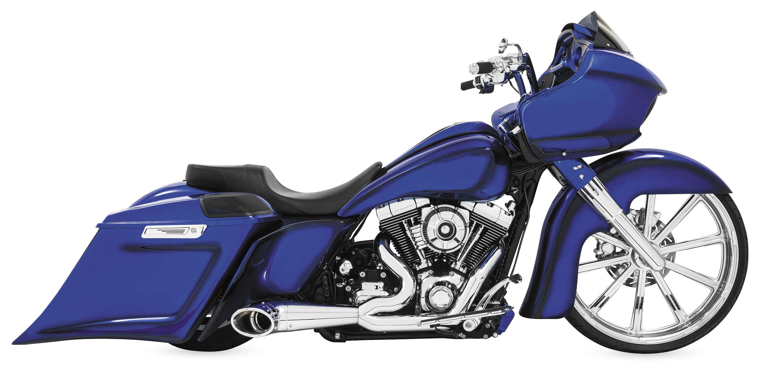 Freedom Performance 2-Into-1 Turnout Exhaust For Harley Touring