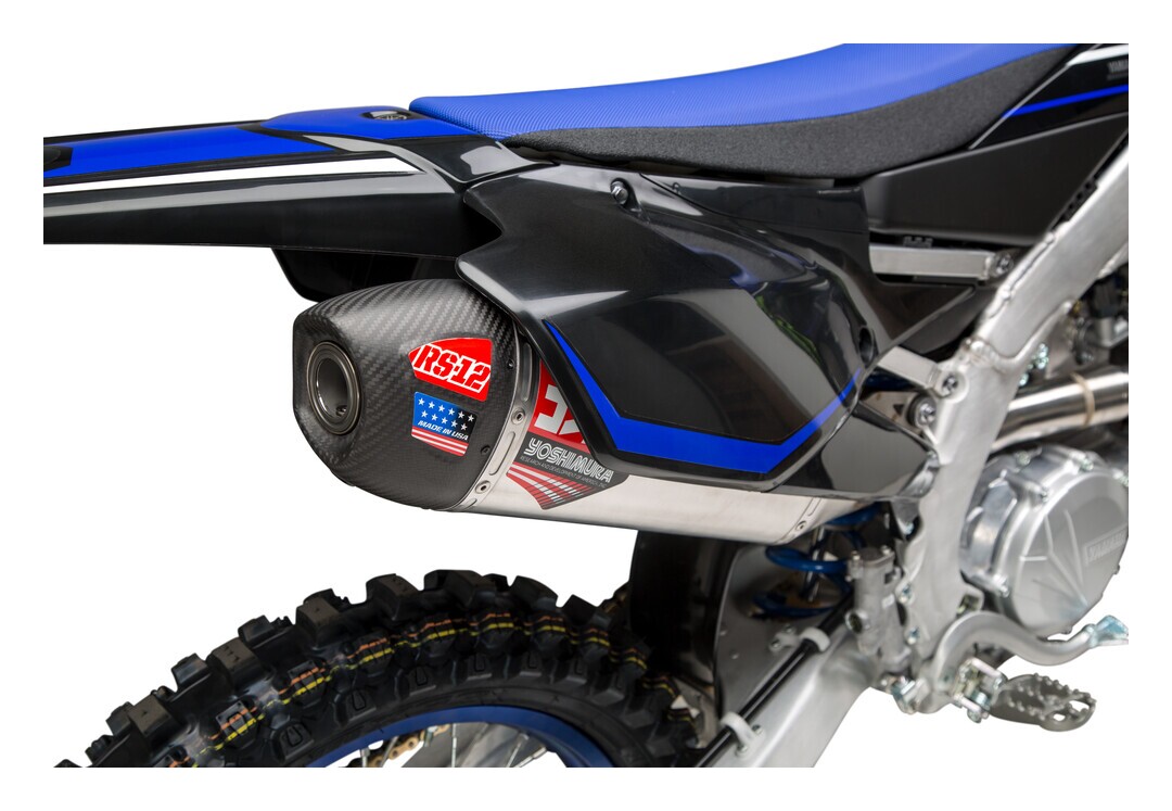 yz450f マフラー Yoshimura YZ450F 23-25 RS-12 Stainless Full Exhaust, w/ Aluminum