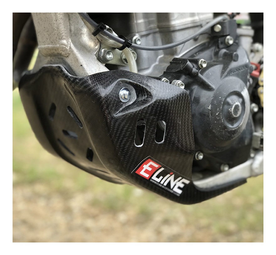 E-Line Carbon Fiber Skid Plate - RevZilla