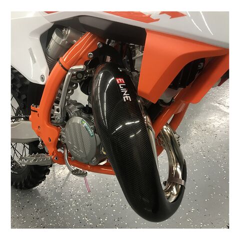 E-Line Carbon Fiber Pipe Guard KTM 150 XC-W TPI 2020-2023