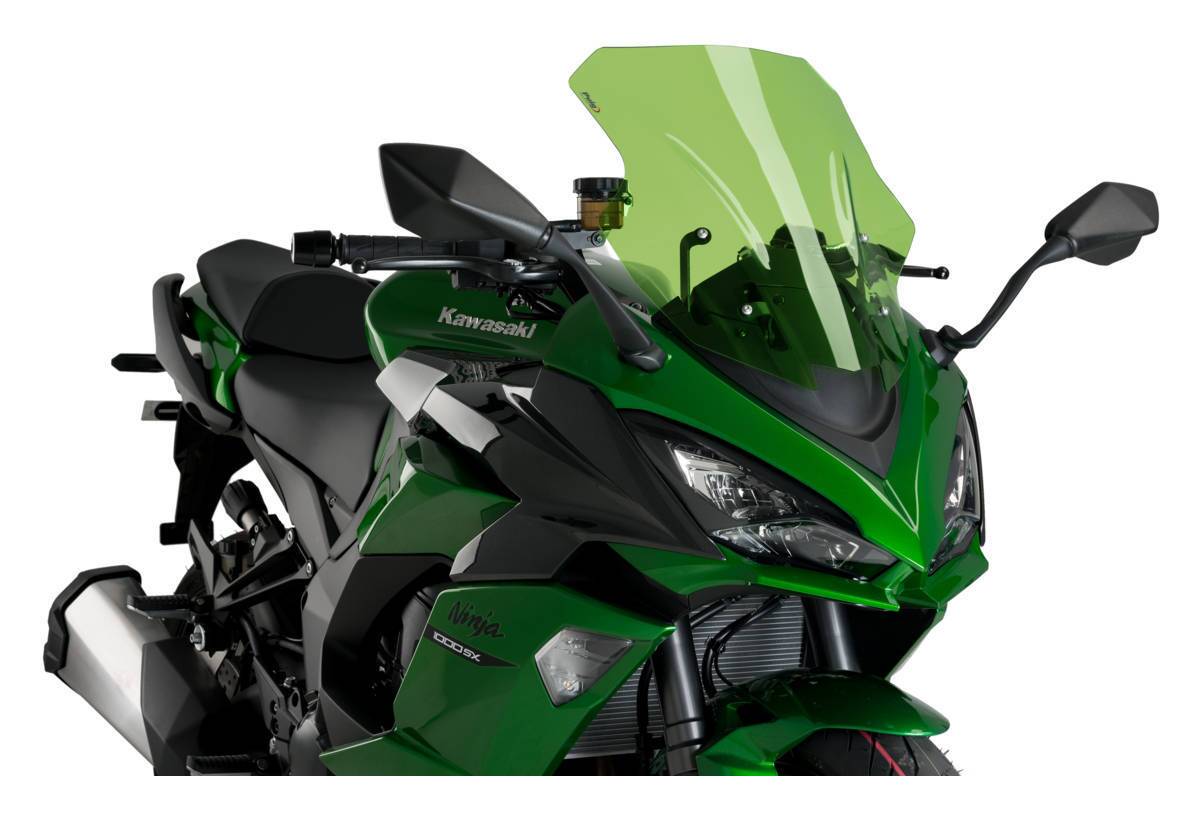 Puig 9408H スクリーン Kawasaki Ninja1000 (17-19) [スモーク] プーチ レーシング タイプ Puig Racing Windscreen Kawasaki Z1000SX &frasl; Ninja 1000SX 2011