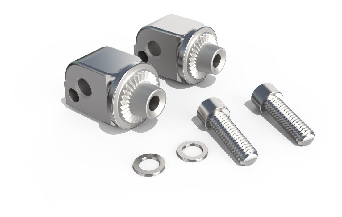 Ciro Passenger Foot Rest Adapters For Harley Softail 2018-2025 N/A