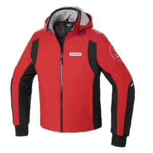 SPIDI (スピーディ) テキスタイル フーディーアーマーH2OUT Mサイズ Spidi Hoodie Armor H2Out Jacket - RevZilla