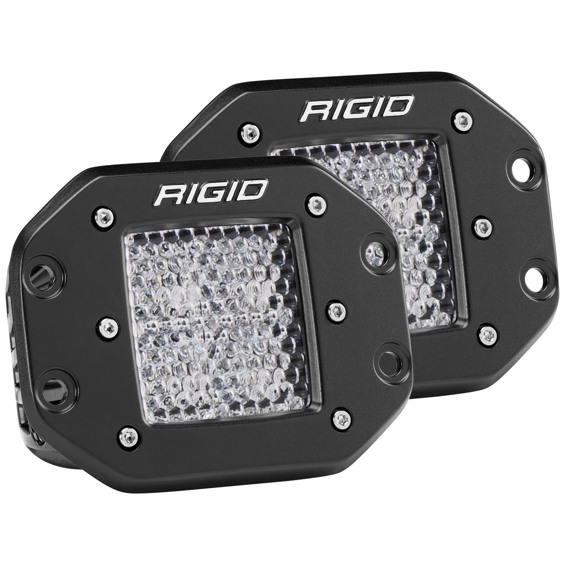 Rigid D-Series Pro LED Flush Mount Lights - Dual Pack