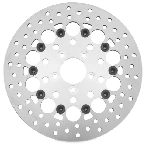 Twin Power Silver Floating Hole Rear Rotor For Harley