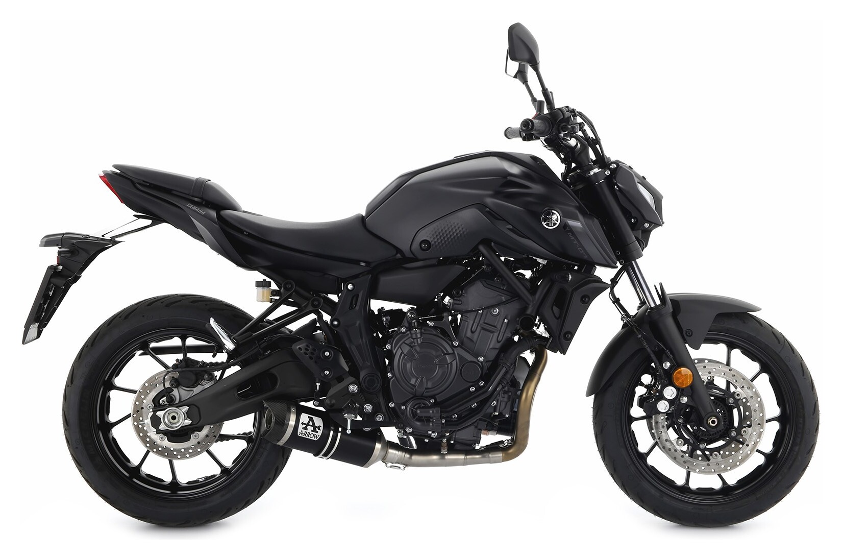 mt07 arrow フルエキ YAMAHA MT-07 2021-2022 Full exhaust ARROW THUNDER ALU Black