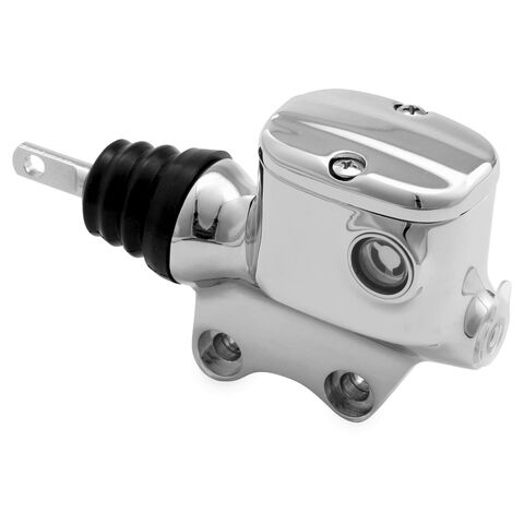 Biker's Choice Chrome Rear Master Cylinder For Harley Touring 2008-2025