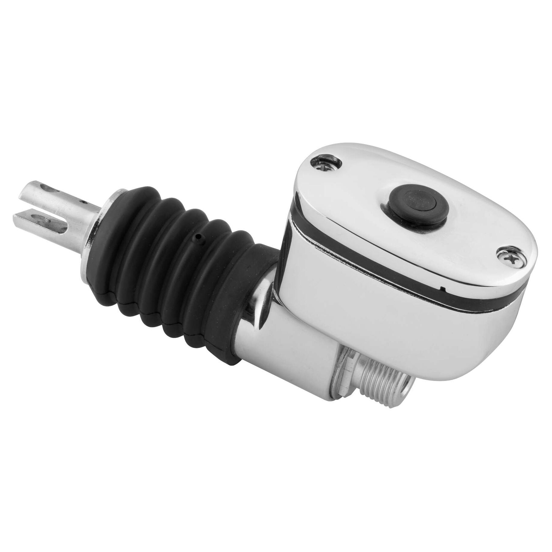 Biker's Choice Chrome Rear Master Cylinder For Harley Touring / Softai