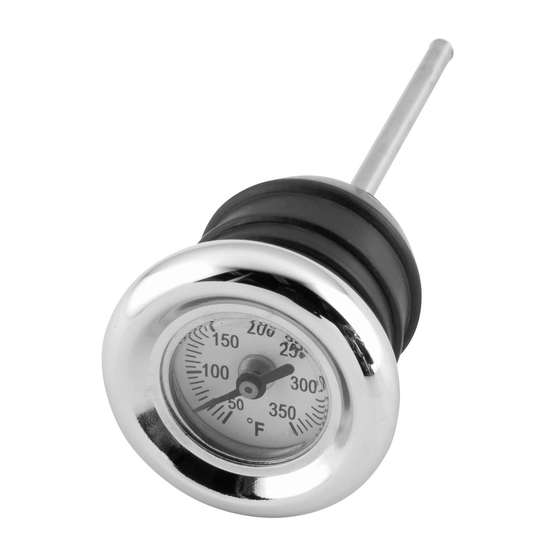 Biker's Choice Oil Tank Dipstick Temperature Gauge For Harley Softail 