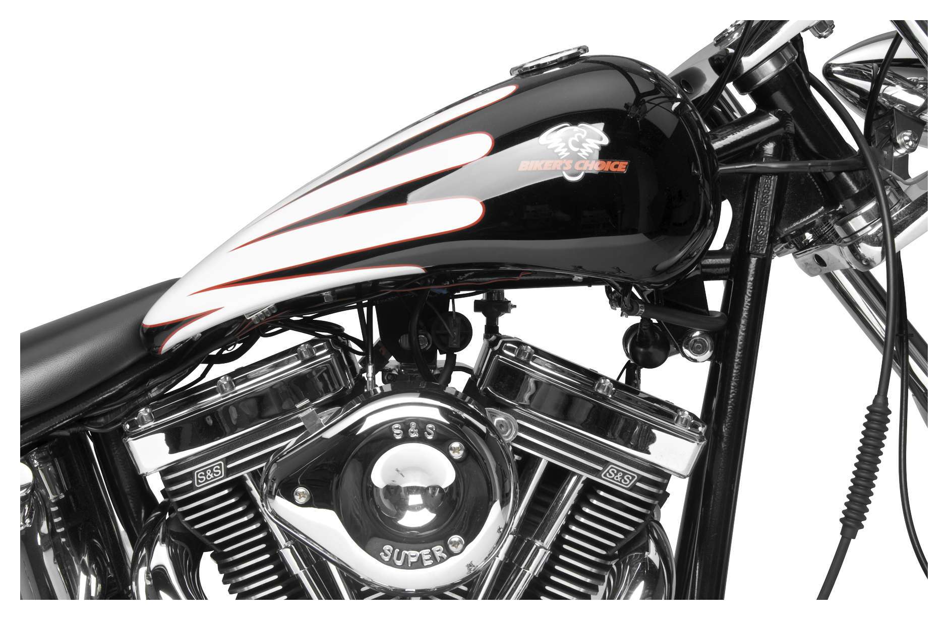 Biker's Choice One Piece 4.2 Gallon Stretched Tank For Harley
