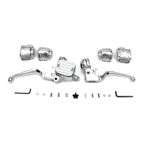 V-Twin Mfg. Handlebar Control Kit For Harley Softail / Dyna 2007-2011