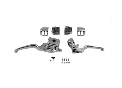 V-Twin Mfg. Handlebar Control Kit For Harley 1996-2011 Single Disc
