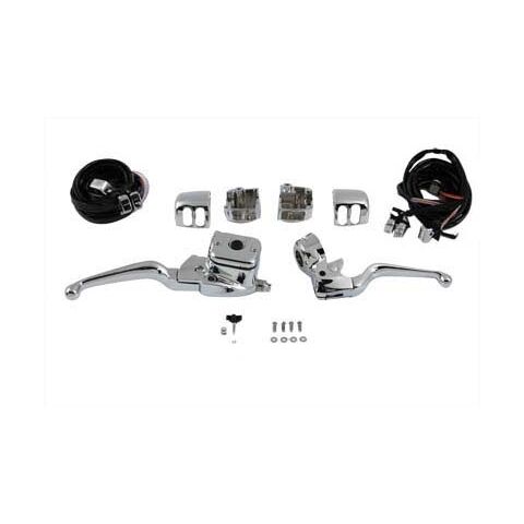V-Twin Mfg. Handlebar Control Kit With Switches For Harley Road King 1996-2007