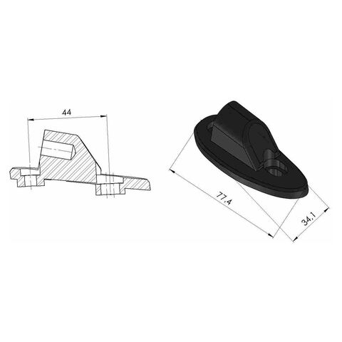 Puig Fairing Mirror Adapter Honda CBR1000RR / SP / SP2