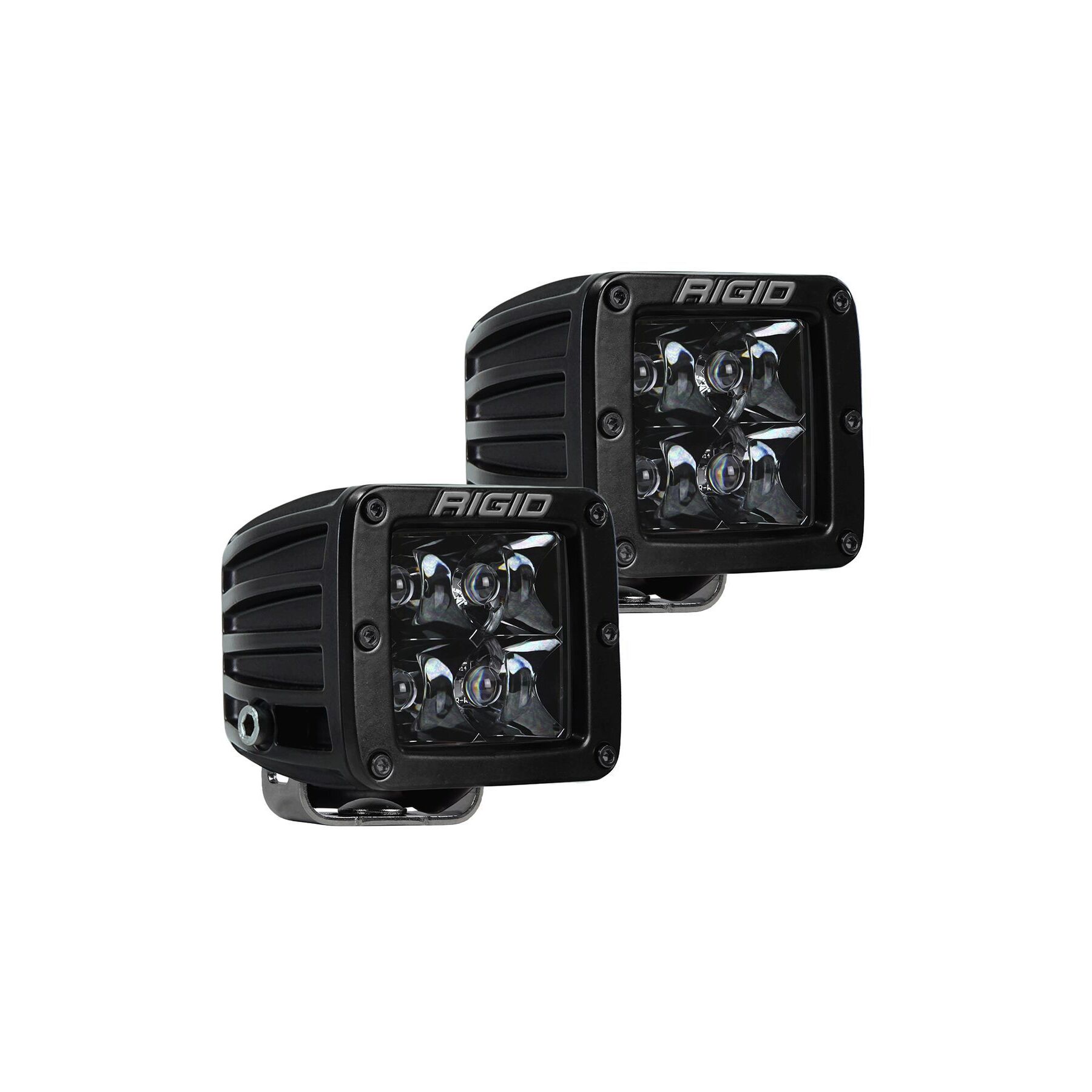 Rigid D-Series Pro Midnight Surface Mount 3 LED Pod Spotlight - Dual P