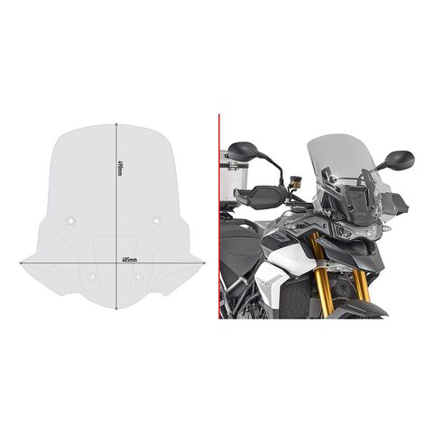 Givi D6415S / D6415ST Windscreen Triumph Tiger 900 / GT / GT Pro 2020-