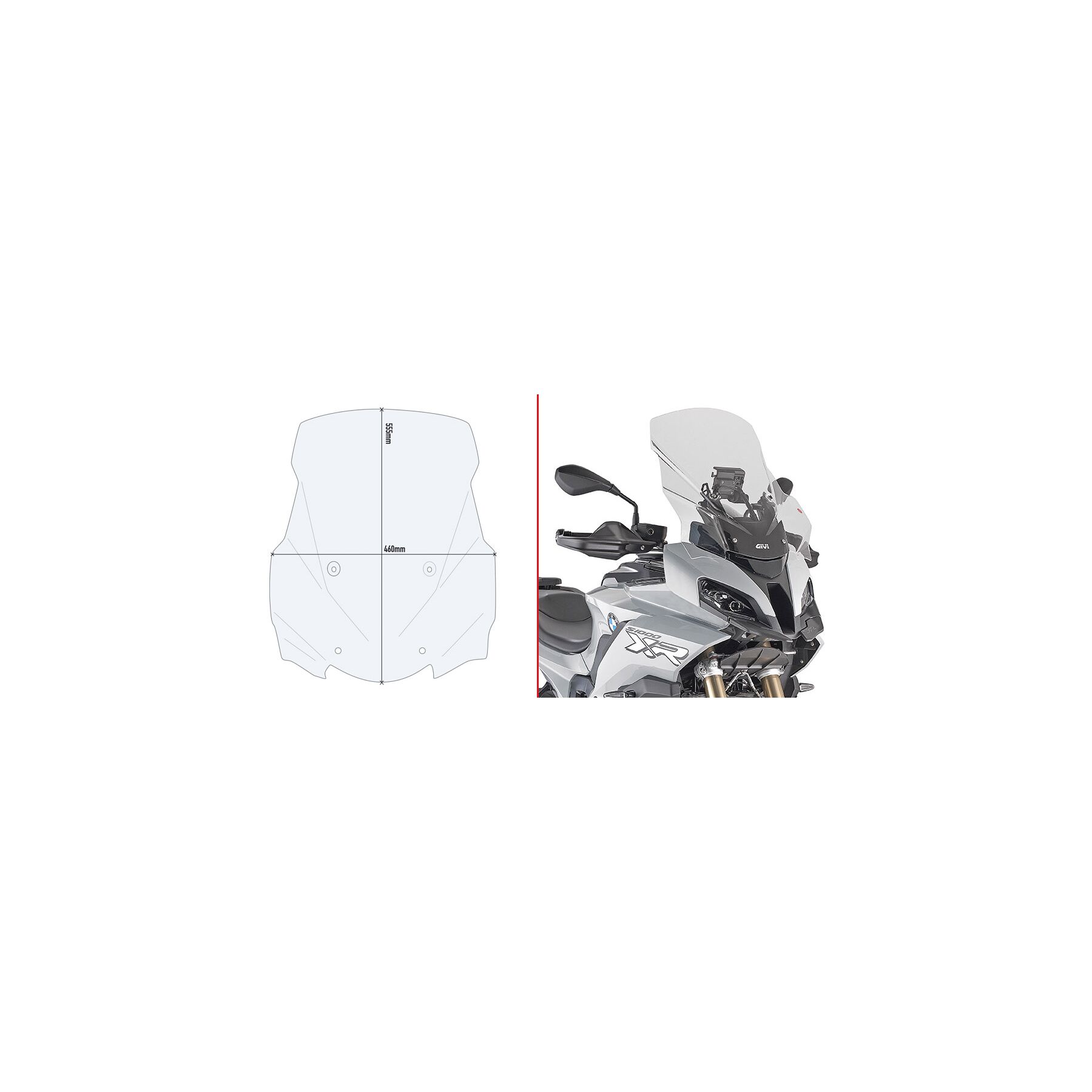 Givi D5138ST Windscreen BMW S1000XR 2020-2026
