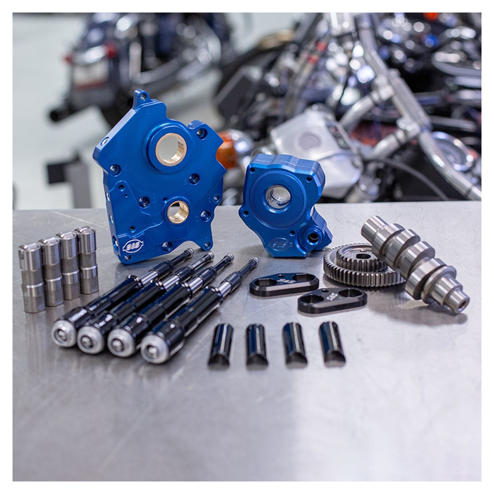 S&S Cycle 465 Cam Chest Kit For Harley Twin Cooled Milwaukee Eight 2017-2021 Chain Drive