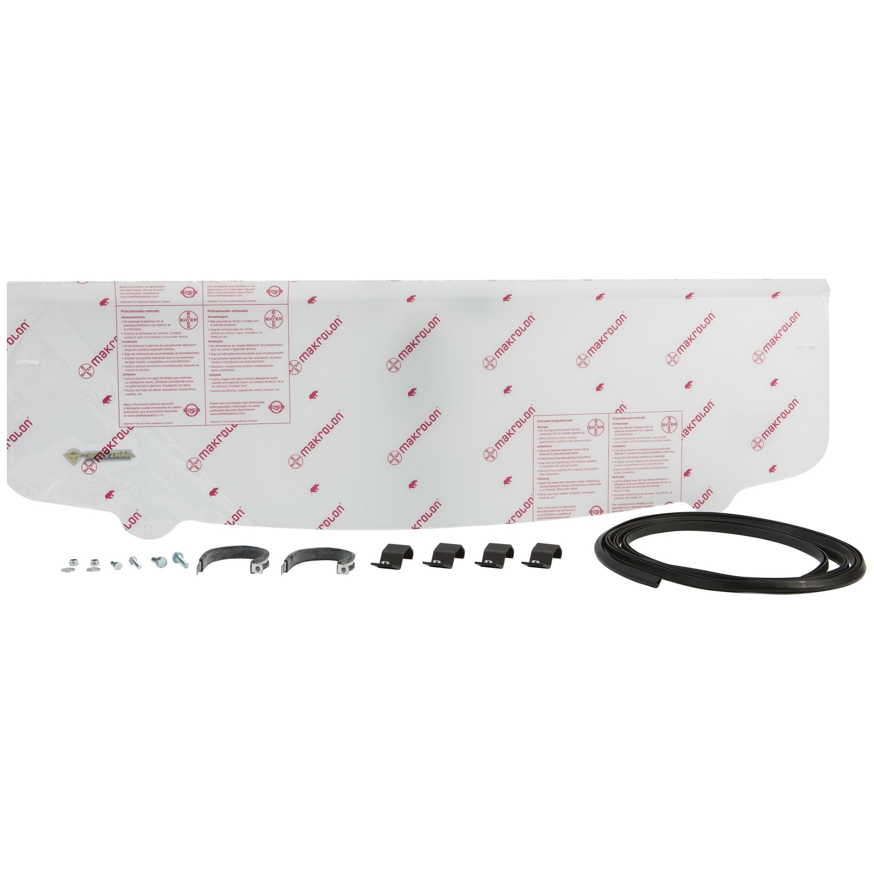 Open Trail Half Windshield Polaris Ranger 570 / 900 / 1000 / XP / Crew