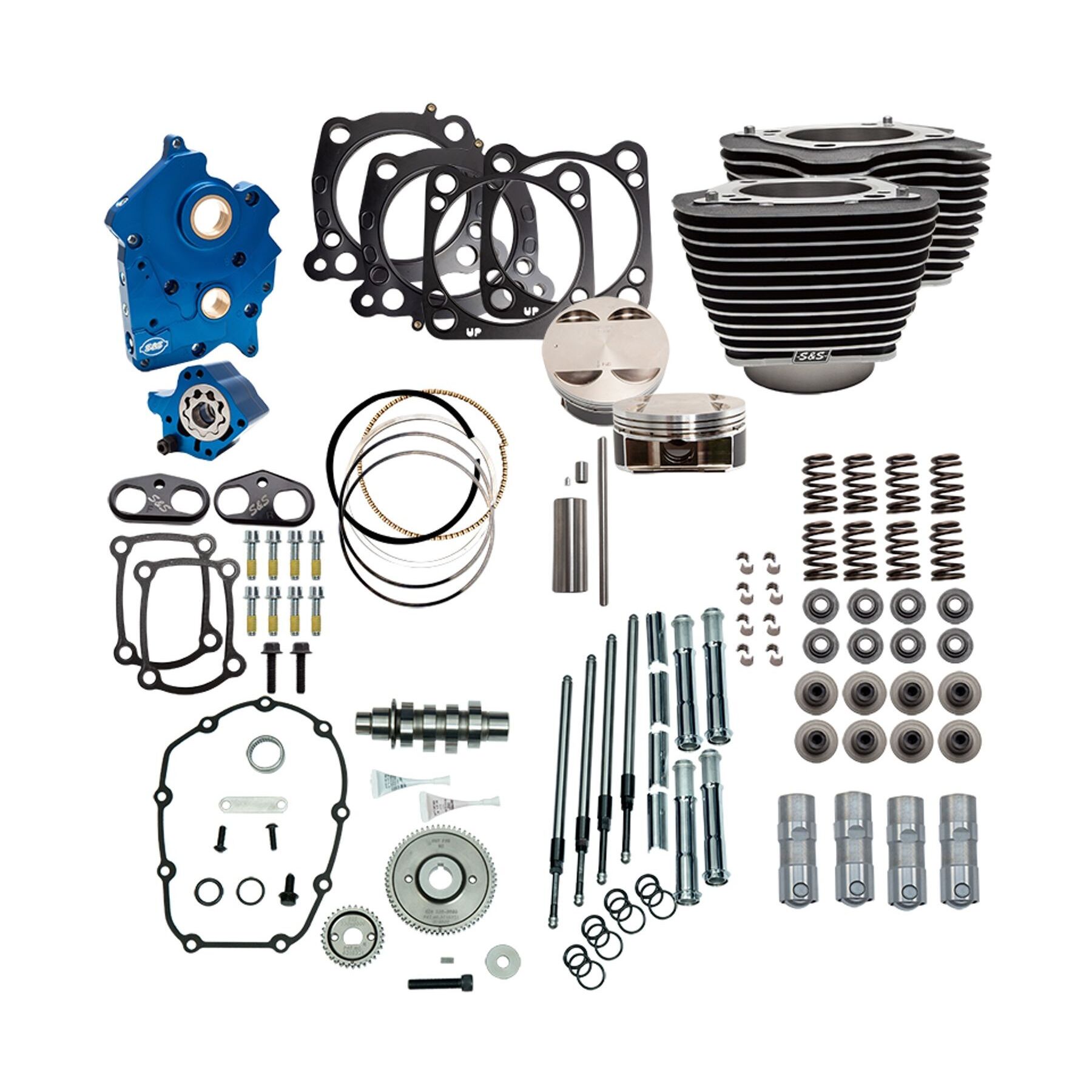 S&S Cycle 124 Power Package For Harley Oil Cooled 107 Milwaukee Eight