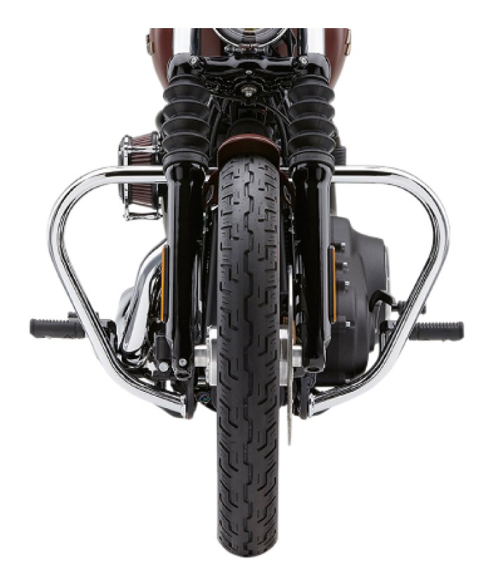 Cobra V-Bend Freeway Bars For Harley FXBB / FXLR 2018-2026 - RevZilla