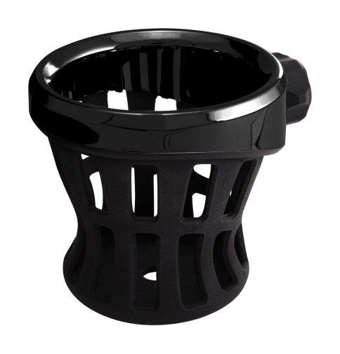 Ciro Standard Drink Holder With Bar Mount Black Clamp/Black Basket 7/8" to 1"