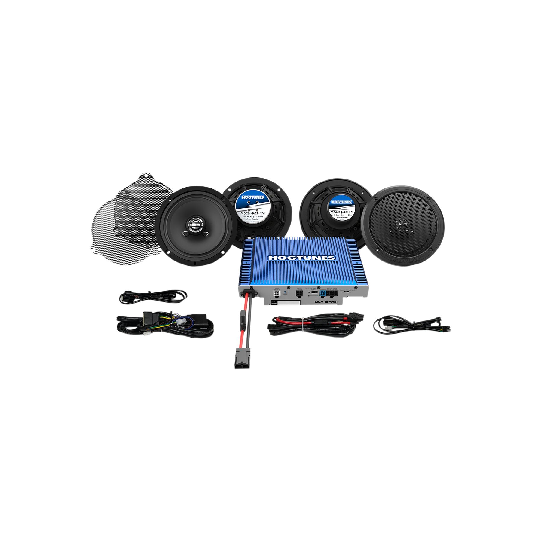 Hogtunes Quadcast 300 Watt Speaker And Amp Kit For Harley Touring 2014