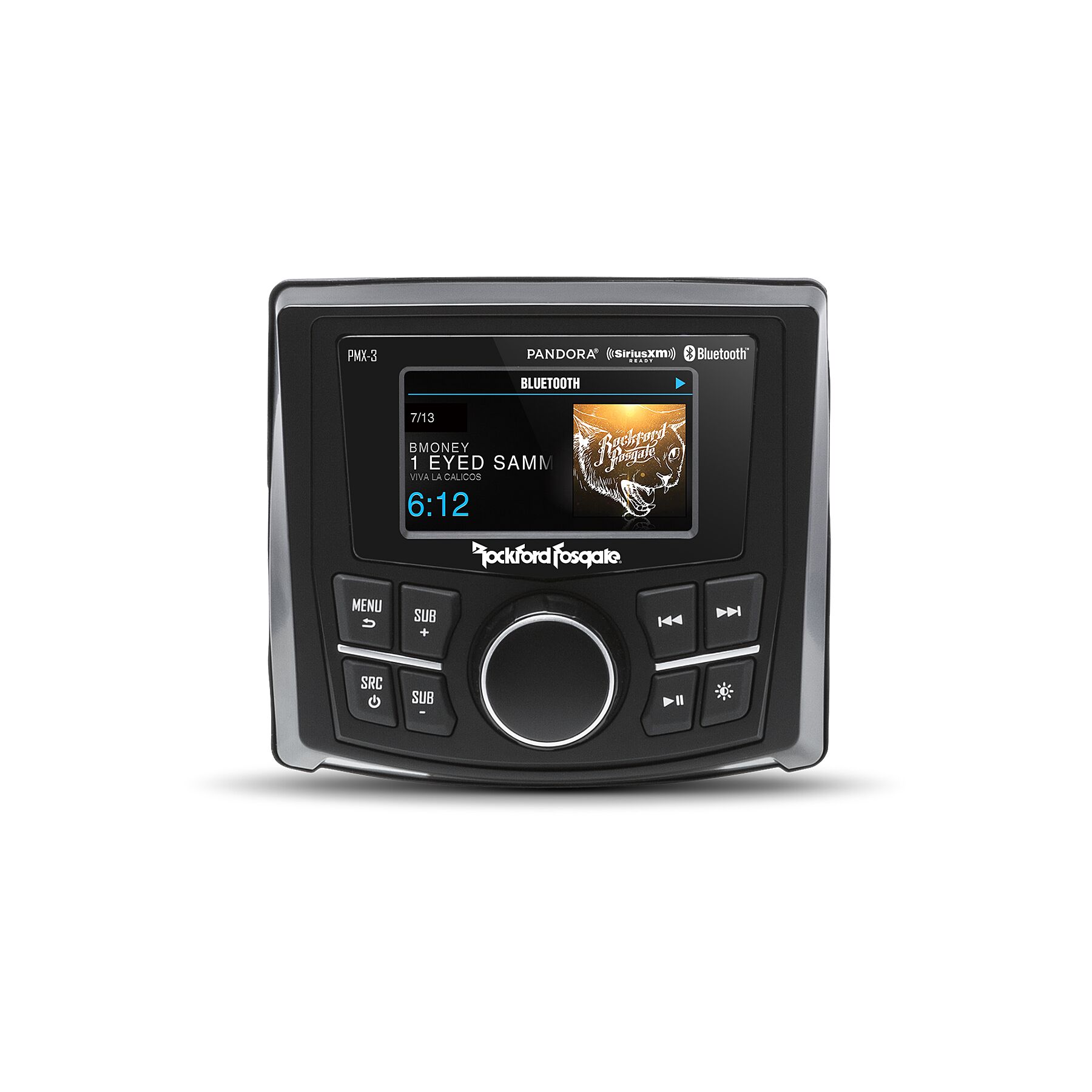 Rockford Fosgate PMX-3 Compact Digital Media Receiver w/ 2.7 Display