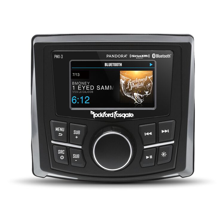 Rockford Fosgate PMX-3 Compact Digital Media Receiver w/ 2.7" Display