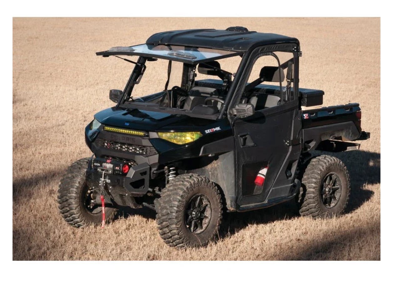 Seizmik Flip-Up Windshield With Vents Polaris Ranger 500 / 570 Mid Size 2015-2022 undefined