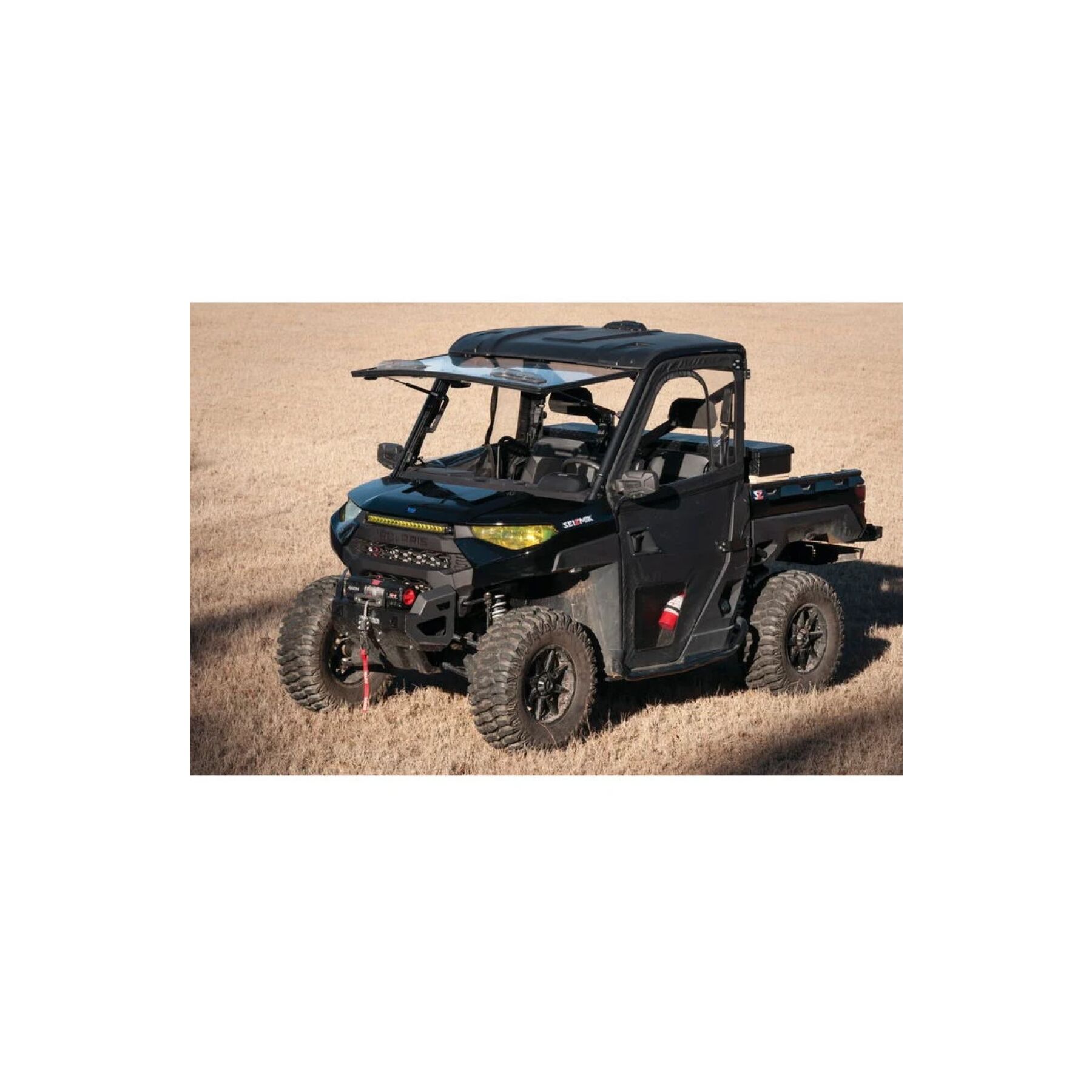 Seizmik Flip-Up Windshield With Vents Polaris General 2016-2024