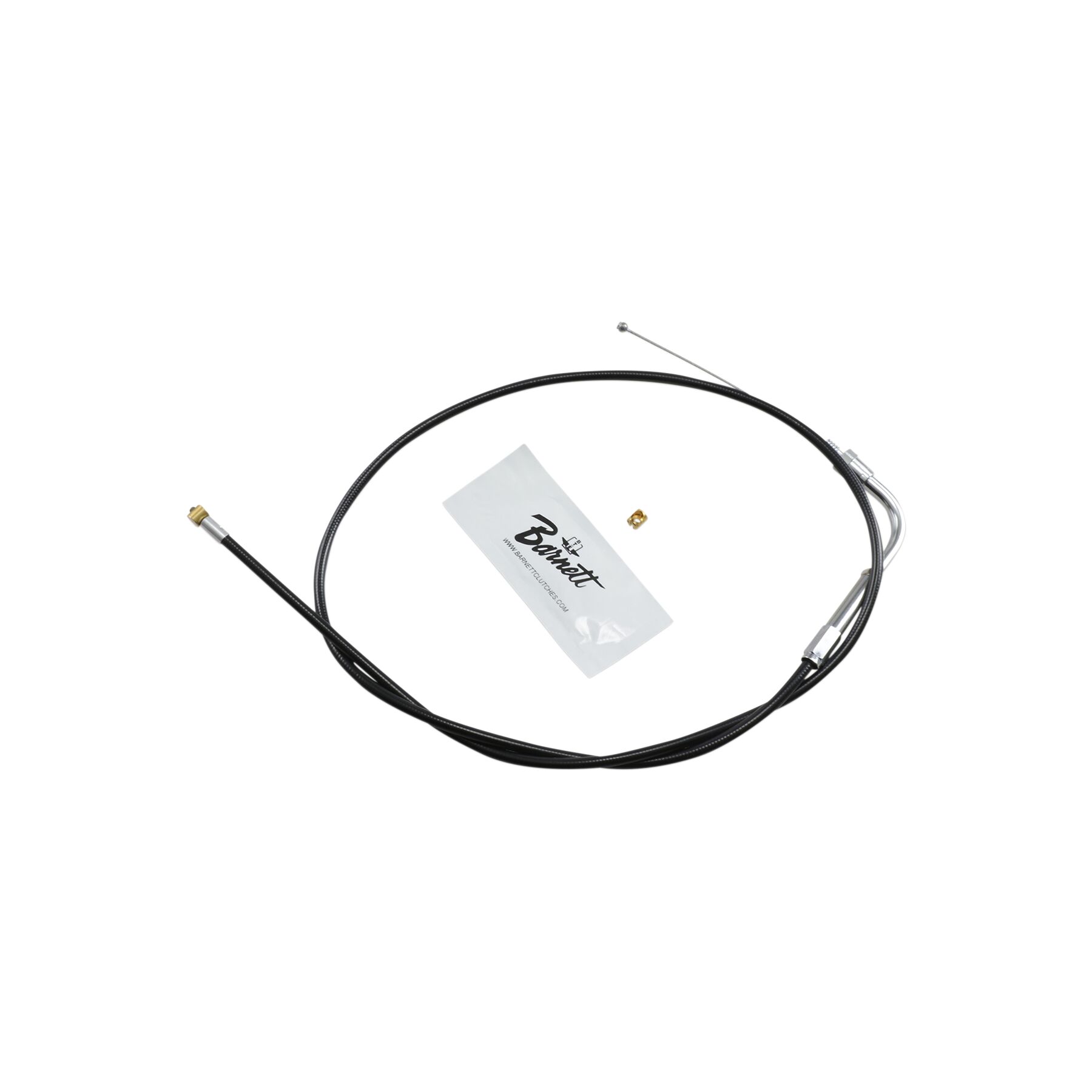 Barnett Black Vinyl Throttle Cable For Harley FL / XL 1976-1980
