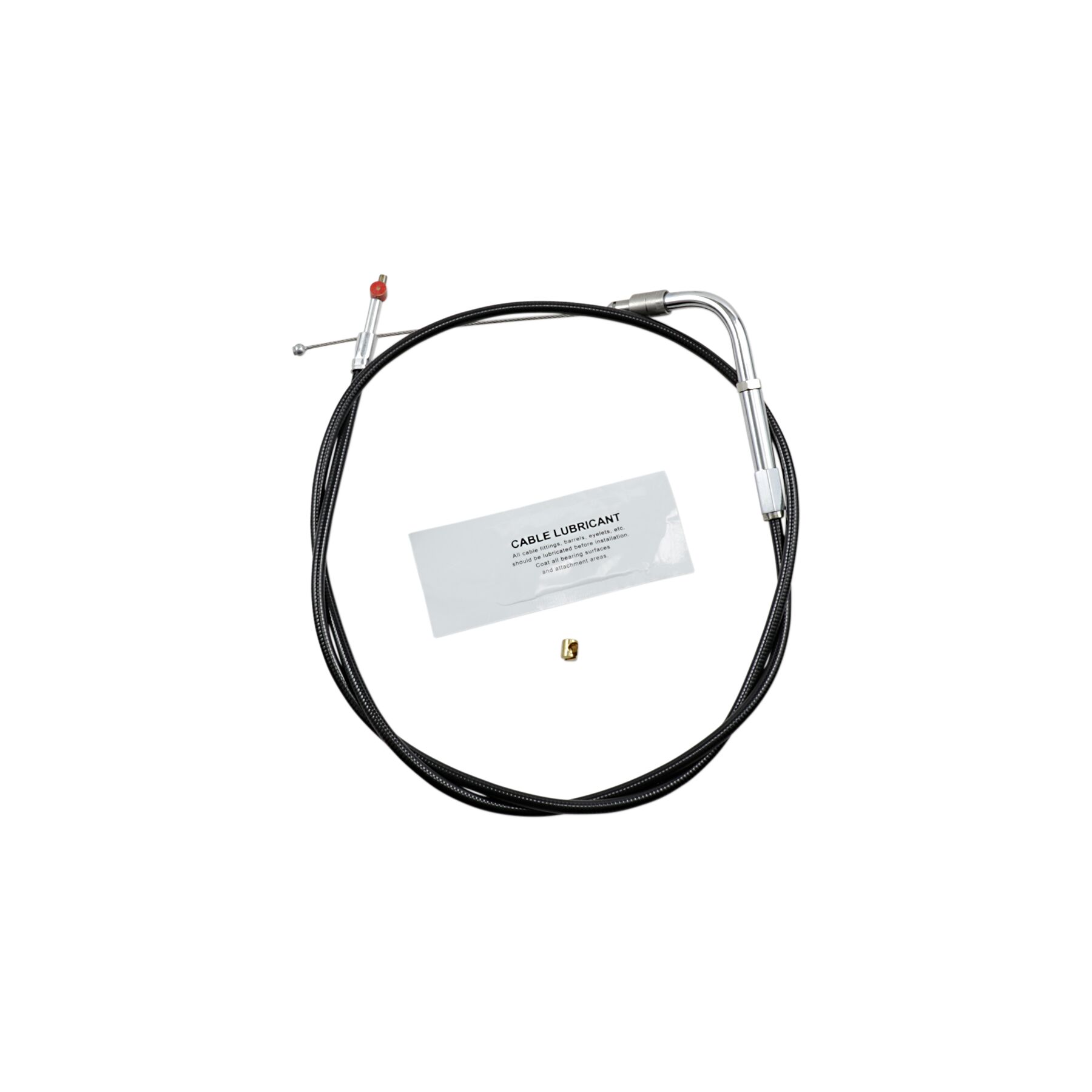 Barnett Black Vinyl Throttle Cable For Harley Softail 2007-2015