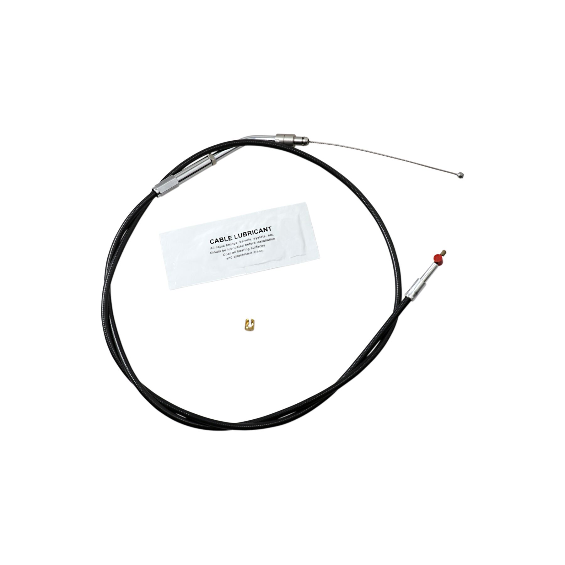 Barnett Black Vinyl Throttle Cable For Harley Sportster 2007-2022
