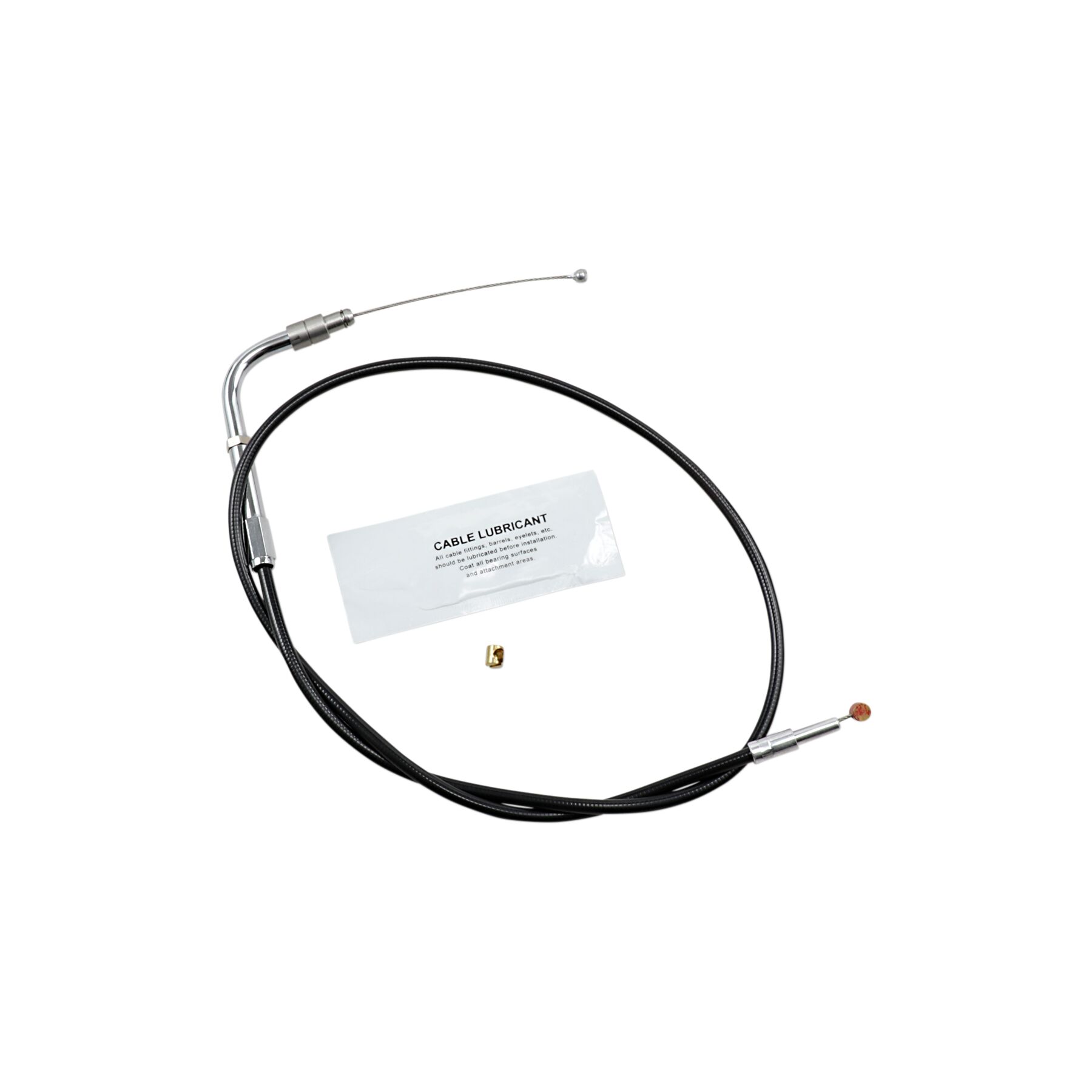 Barnett Black Vinyl Throttle Cable For Harley V-Rod 2007-2011