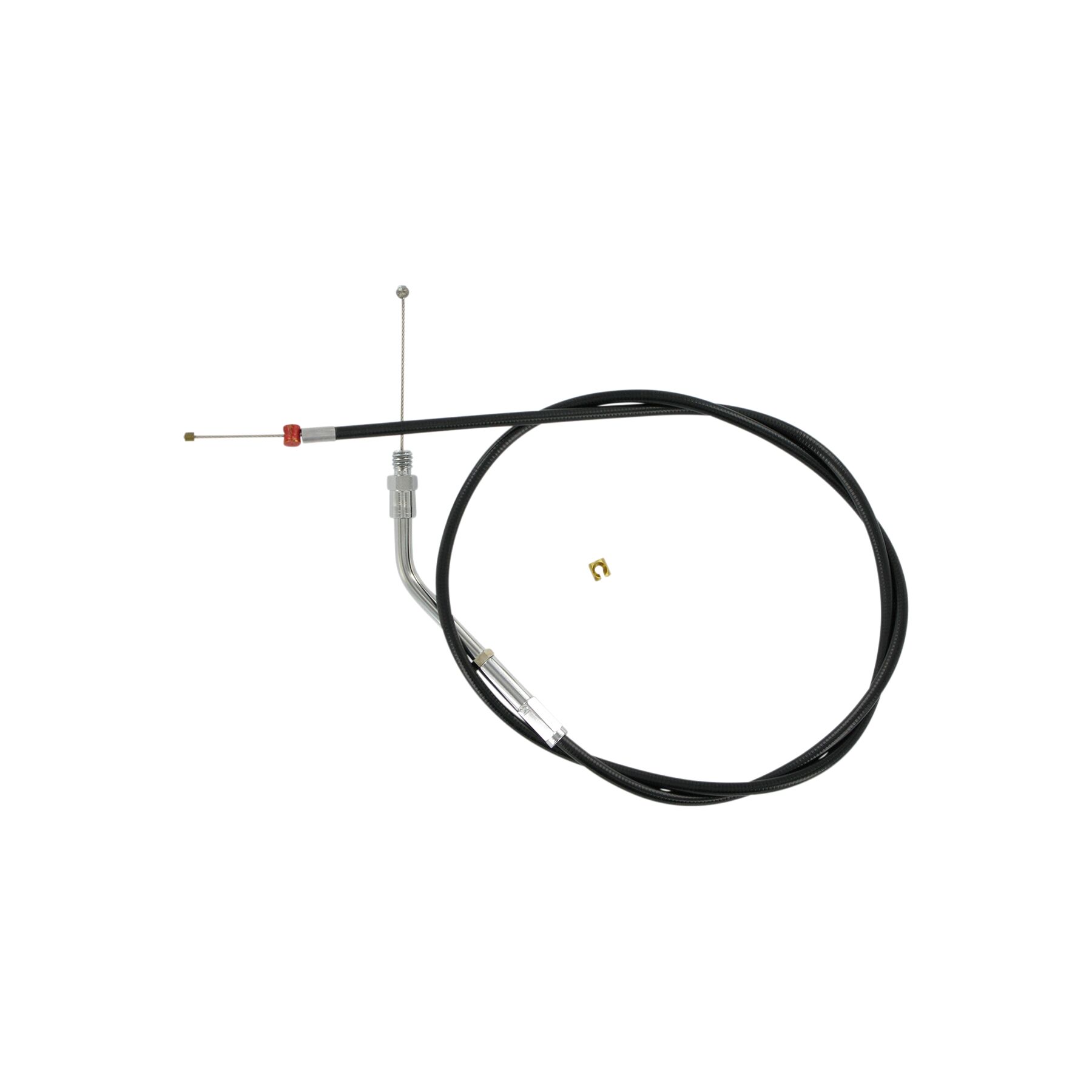 Barnett Black Vinyl Throttle Cable For Harley 1981-1989