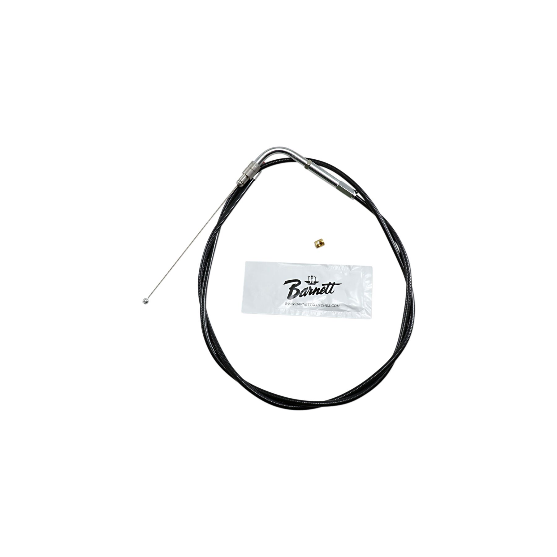 Barnett Black Vinyl Throttle Cable For Harley Touring 2002-2006