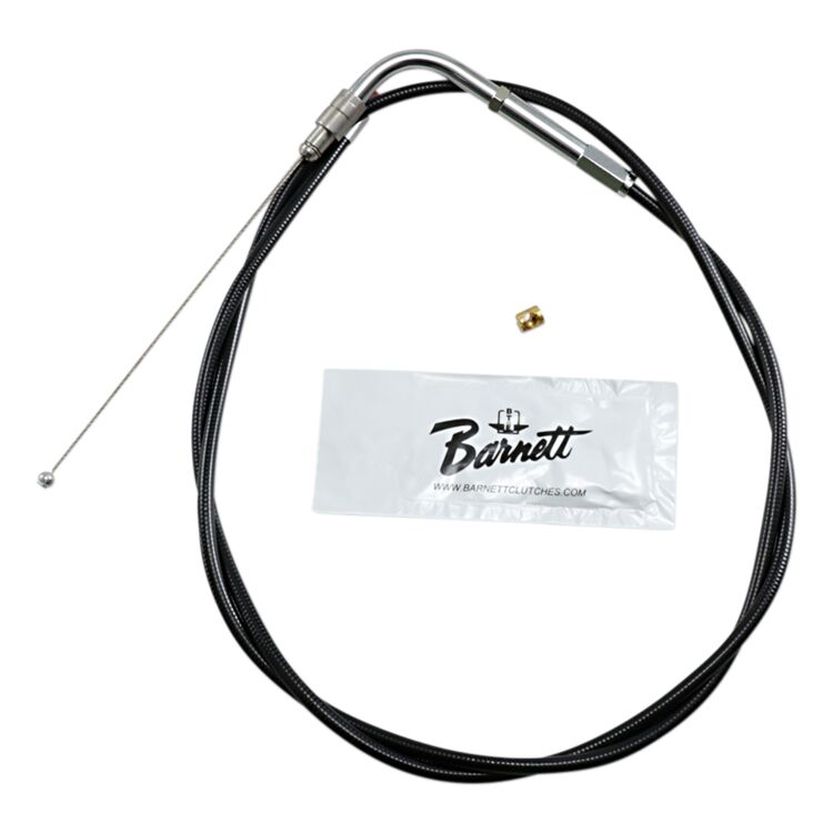 Barnett Black Vinyl Throttle Cable For Harley Touring 2002-2006