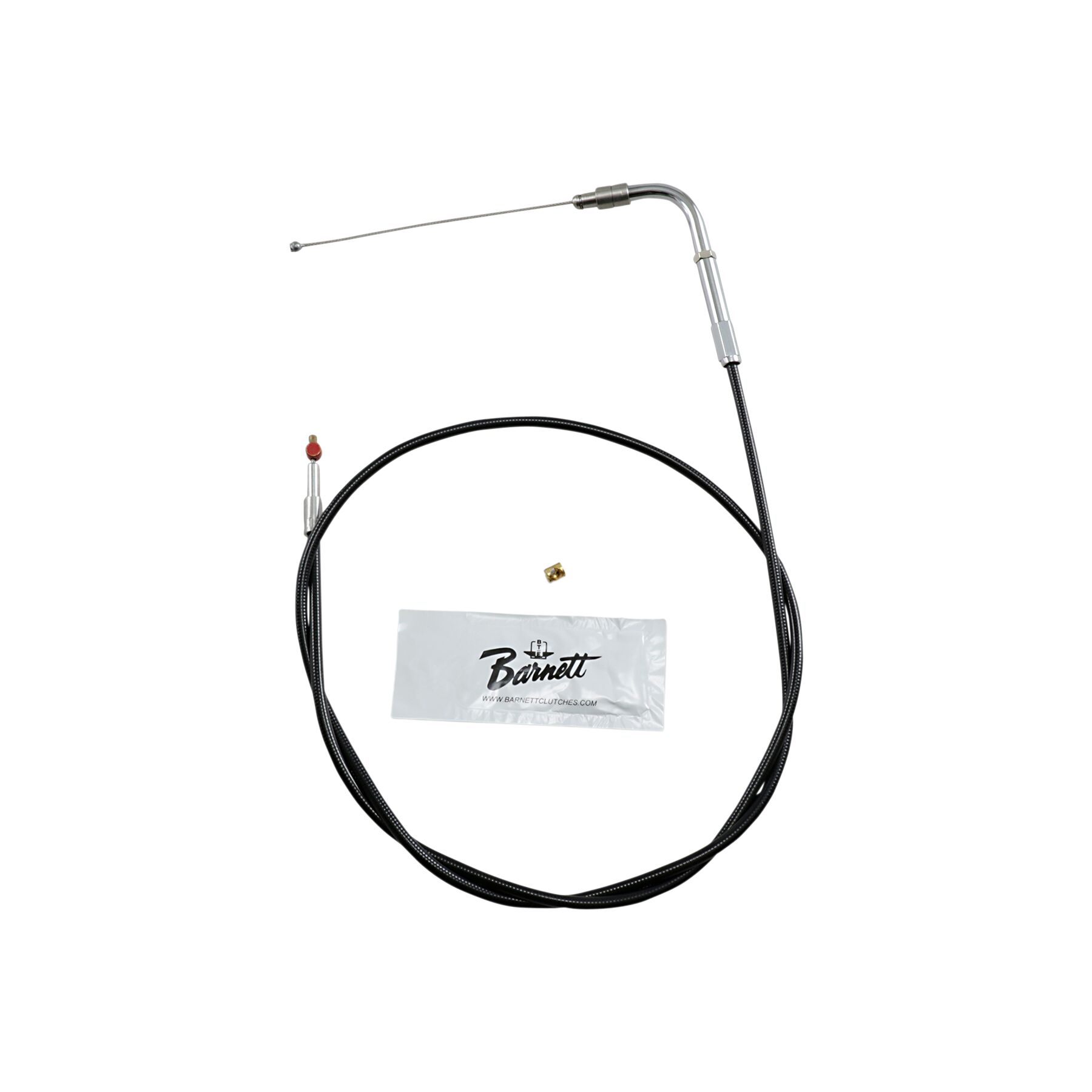 Barnett Black Vinyl Throttle Cable For Harley FLHR 2002-2007