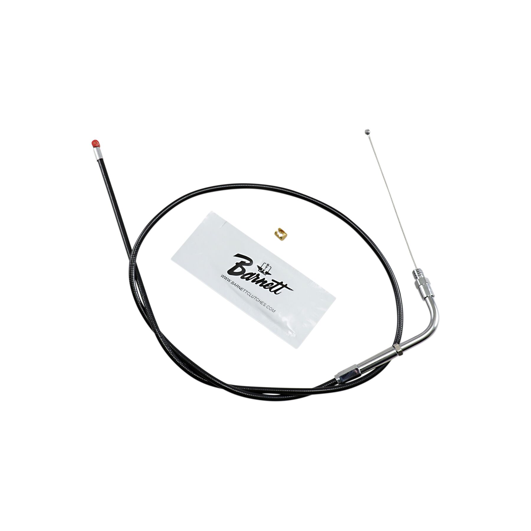 Barnett Black Vinyl Throttle Cable For Harley Softail / Dyna 1990-1995