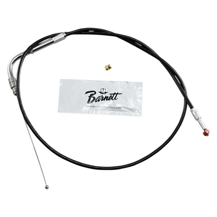 Barnett Black Vinyl Throttle Cable For Harley Softail 2001-2015 Stock