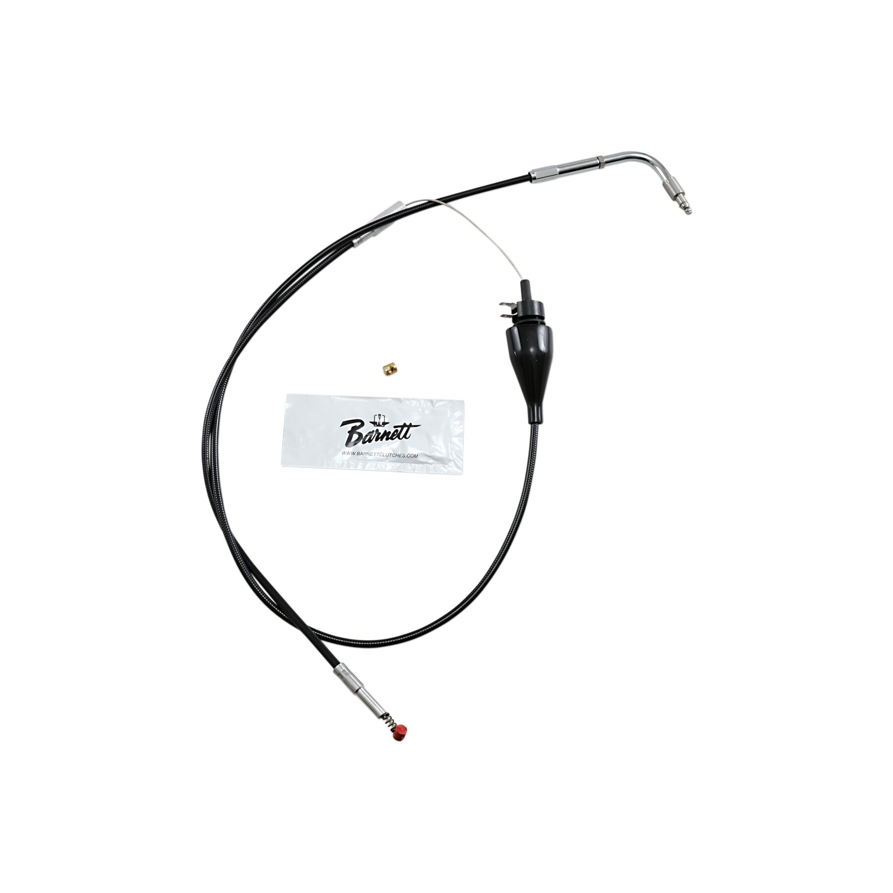 Barnett Black Vinyl Idle Cable For Harley Touring With Cruise 2002-200
