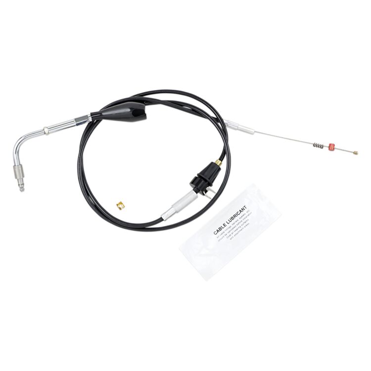 Barnett Black Vinyl Idle Cable For Harley FLHR With Cruise 2002-2007