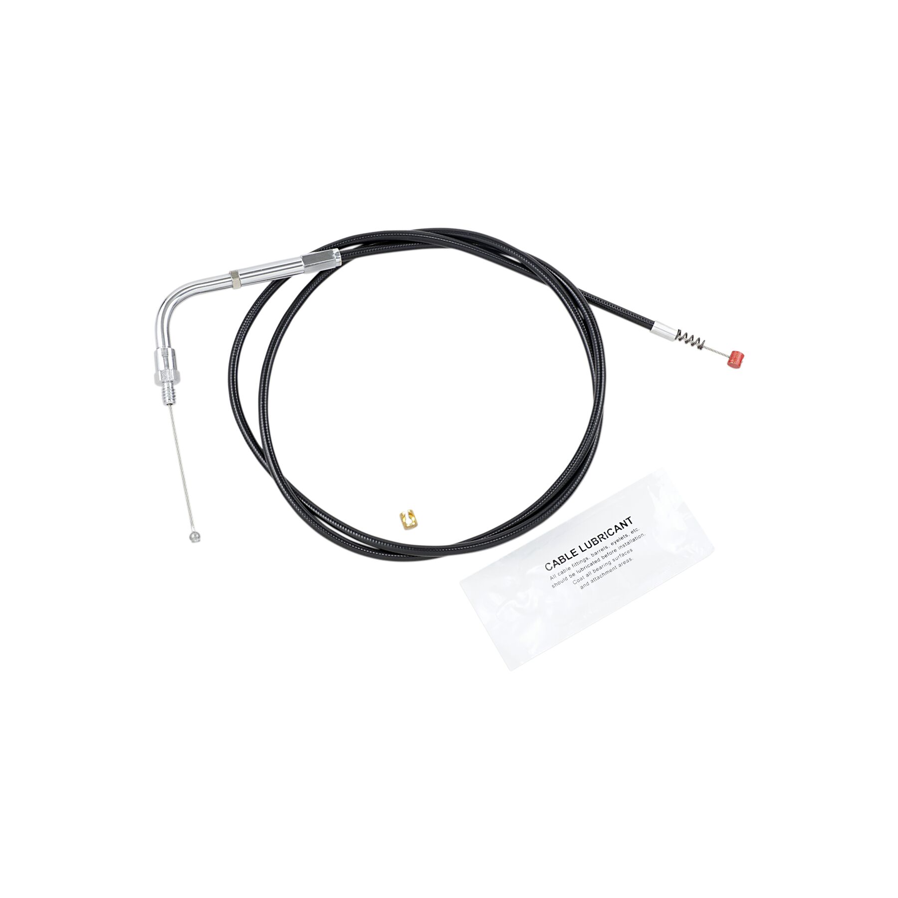 Barnett Black Vinyl Idle Cable For Harley FX 1983-1989