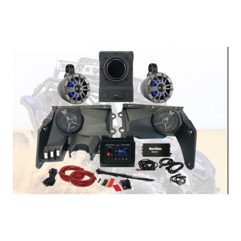 NavAtlas Zone 4 Dash Pod Audio Kit Can-Am Maverick X3 MAX 2017-2021