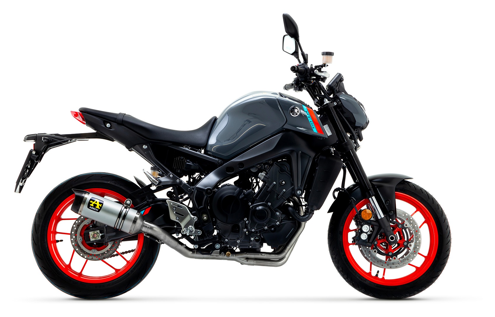 YAMAHA ヤマハ mt09 フルエキ マフラー アロー arrow Arrow Thunder Exhaust System Yamaha MT-09 2021-2023 - RevZilla