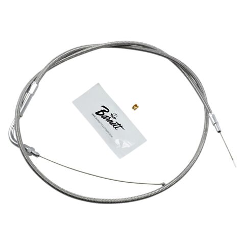 Barnett Stainless Steel Throttle Cable For Harley FL / XL 1974-1975