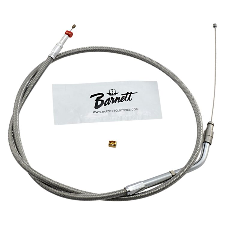 Barnett Stainless Steel Throttle Cable For Harley Sportster 1996-2006